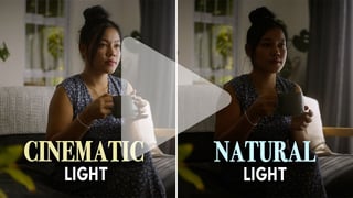 Cinematic lighting vs. natural lighting