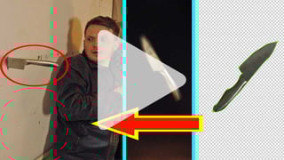 How to film a knife throw effect